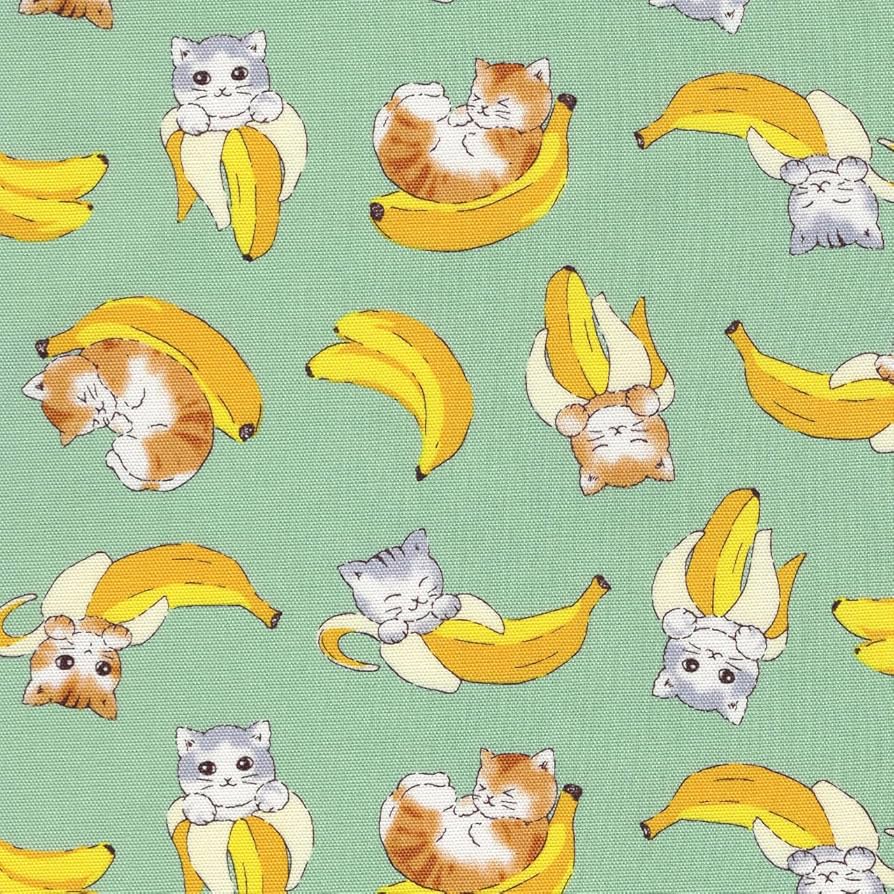 Amazon | 【FUWARI・染布 シリーズ オックス プリント】ばなな